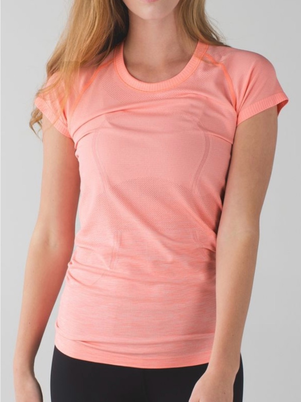 Lululemon Run: Swiftly Tech Short Sleeve Coral Orange